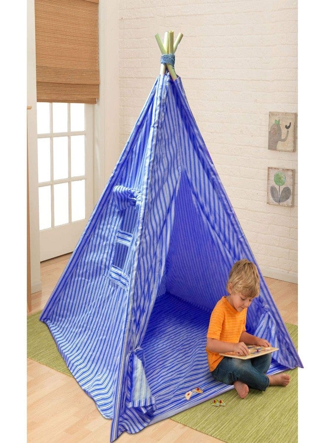 CREATIVE TEXTILES Play Tent Houses for Your Children | Design for Shades | Indoor/Outdoor Play Tent House for Kids | Blue - Image 4